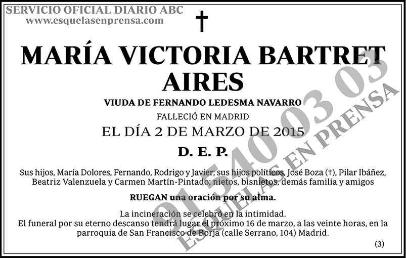 María Victoria Bartret Aires